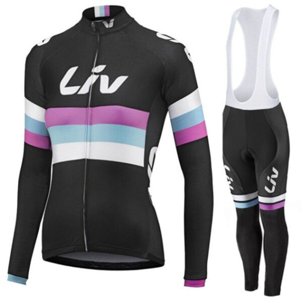 Women's Long Sleeve Bicycle Riding Suit Spring And Autumn Breathable Tour De France Riding Suit