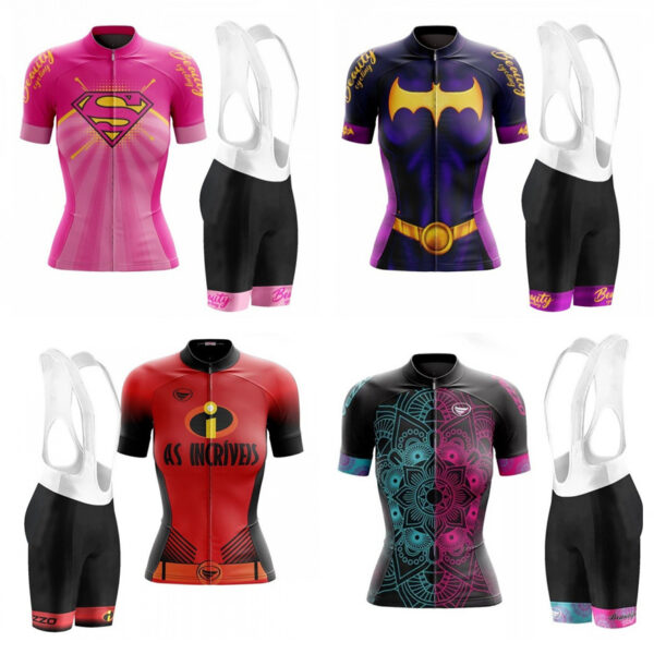 Summer Women's Short-Sleeved Cycling Suit Quick-Drying Breathable Cycling Clothing Road Cycling Equipment