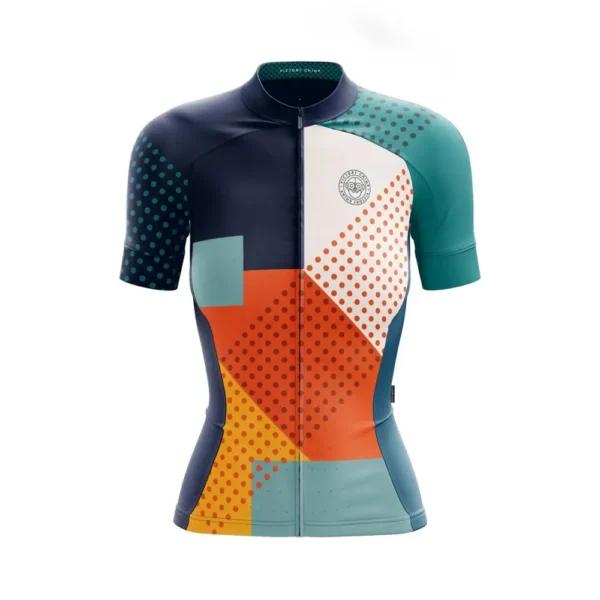 Victory Monkey cycling jersey women 2023 Summer Female bicycle wear Short sleeved Colorful apparel ride shirt Breathable