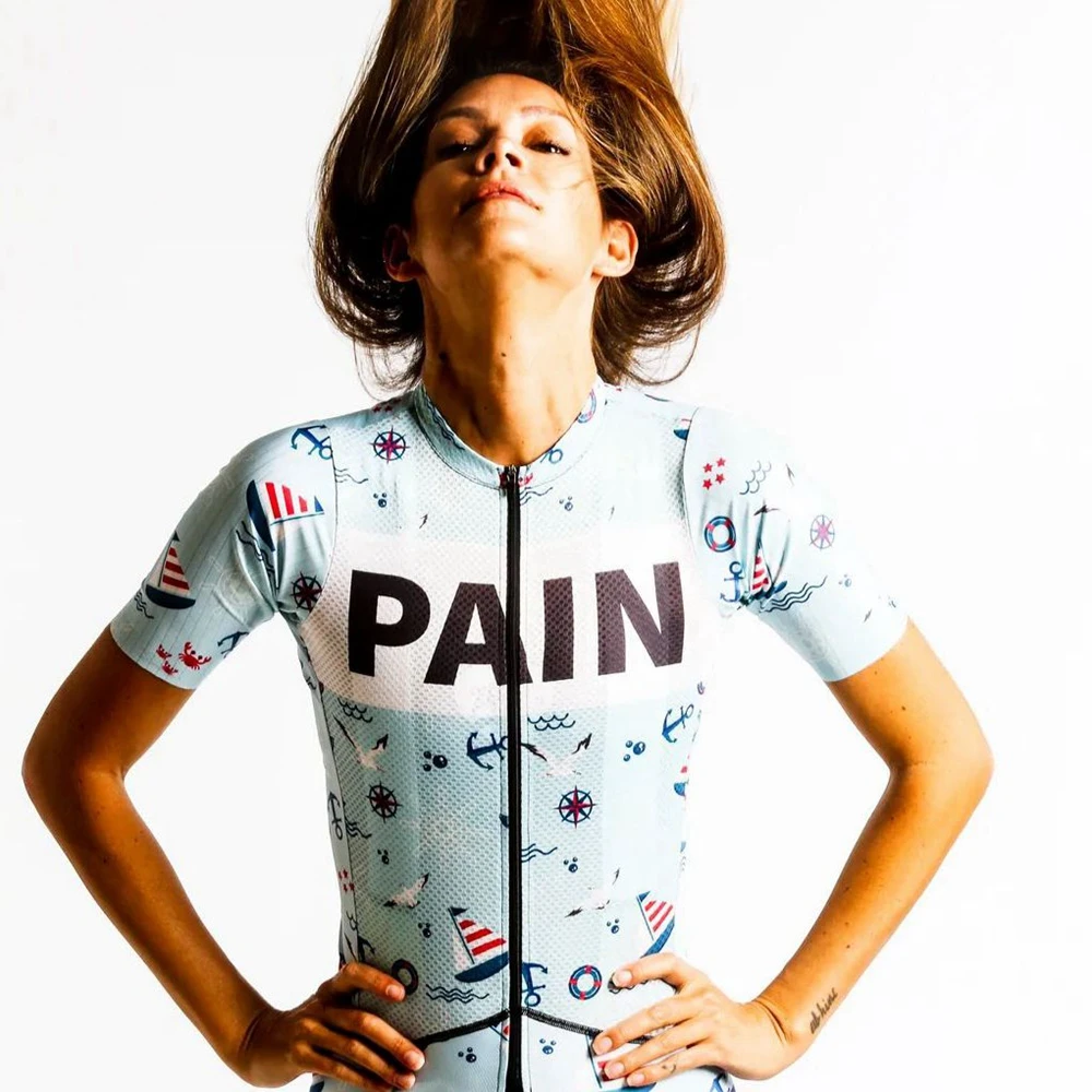 WOMEN'S CYCLING JERSEYS 2023 LOVE THE PAIN Summer Short Sleeve Jersey Polyester Quick Drying Bicycle Clothing Black - Image 6