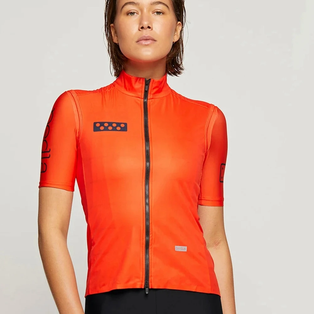 Beautiful women's Bicycle clothes cycling sports wear 2023 Pedla Multicolor breathable summer short sleeved cycling jersey - Image 2