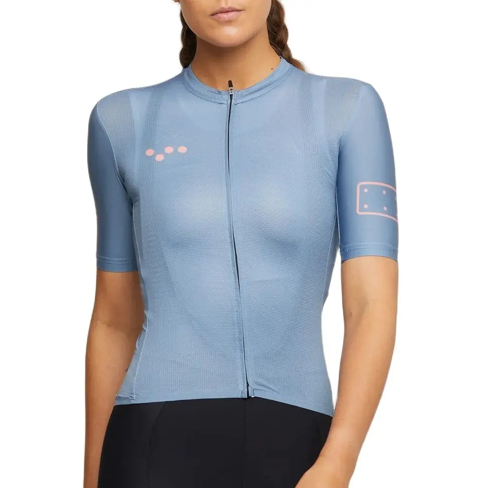 The Pedla Team Women Pro Cycling Jersey BOLD Print Coolmax Short Sleeve Bicycle Jersey Tops Wear Coolmax Bicycle Shirts Pink - Image 6