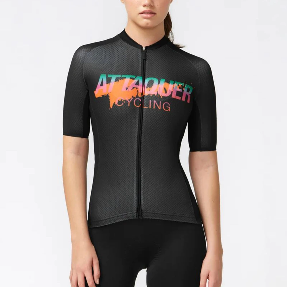 Pursuit Speed bicycle Riding Tops Attaquer Women Summer Fit Body short sleeve Cycling jersey Road bike MTB Shirts - Image 3