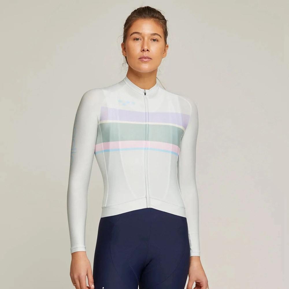 Spring Autumn Women Long Sleeve Cycling Jersey 2023 Pedla Team Race Good elastic polyester Bicycle Tops Wear Ropa Ciclismo - Image 2