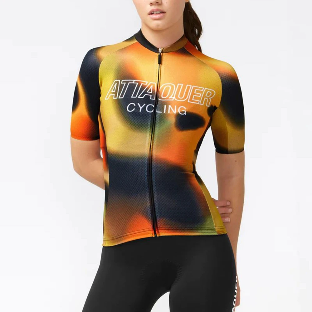 Pursuit Speed bicycle Riding Tops Attaquer Women Summer Fit Body short sleeve Cycling jersey Road bike MTB Shirts - Image 4